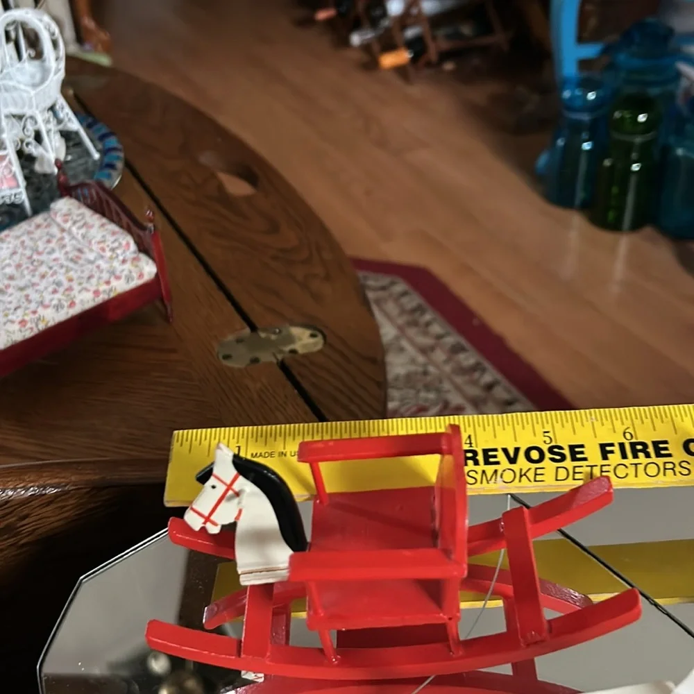 Vintage Wooden Dollhouse Furniture